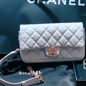 White Chanel Waist Bag